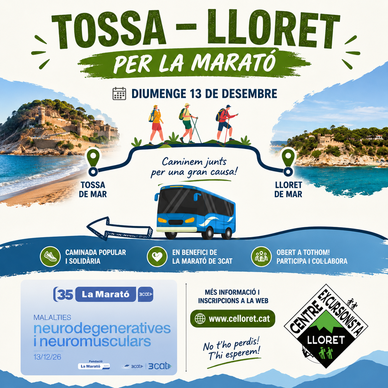 TOSSA - LLORET PER LA MARATÓ TV3